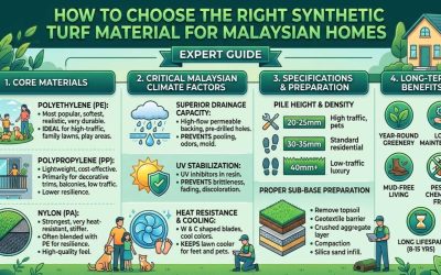 How to Choose the Right Synthetic Turf Material for Malaysian Homes